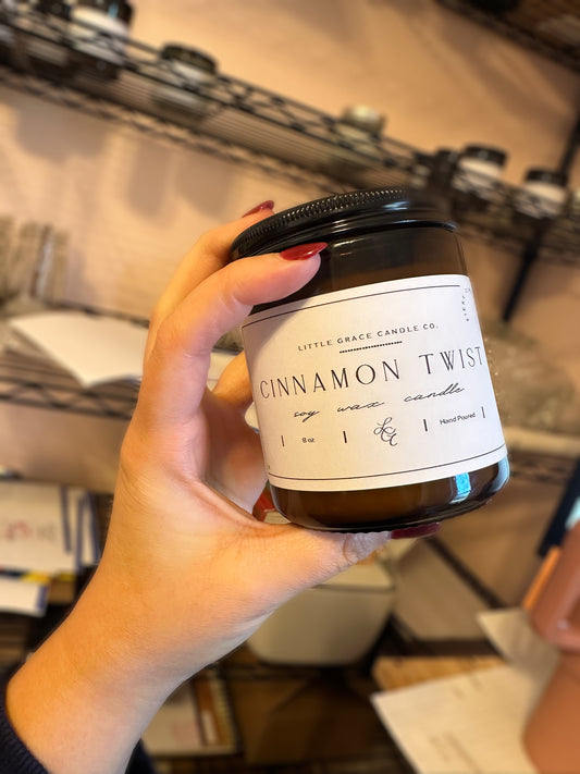 Cinnamon Twist | Soy Wax Candle | Wooden Wick