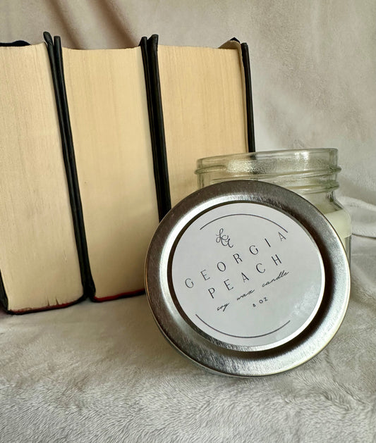 Georgia Peach | Soy Wax Candle | Wooden Wick