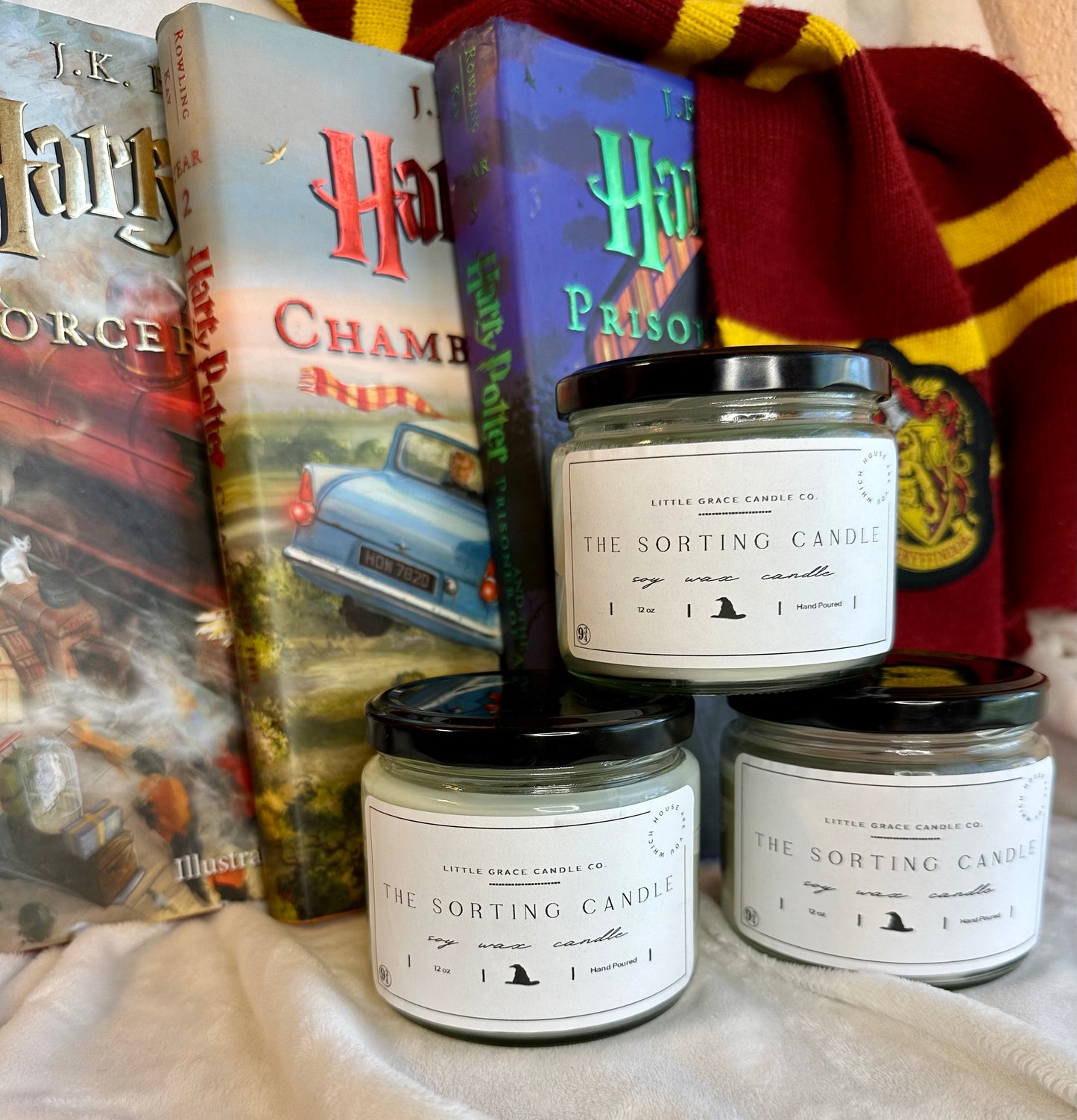 The Sorting Candle | Butter Beer Scent | Soy Wax Candle | Wooden Wick